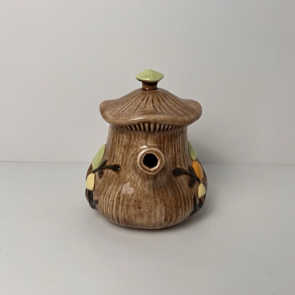 VTG Arnel's Mushroom Teapot Dark Lid Salt & Pepper Shaker Set Ceramic - Picture 11 of 16
